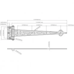 Flash Sale 😍 13 in. Black Decorative Tee Hinges (2-Pack) by Everbilt ⌛ -Cheap Fence Gates Plus Store everbilt fence gate hinges 14217 31 1000