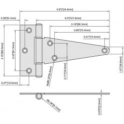 Discount ❤️ 4 in. Stainless Steel Heavy Duty Tee Hinge by Everbilt ⭐ 7 Discount ❤️ 4 in. Stainless Steel Heavy Duty Tee Hinge by Everbilt ⭐ -Cheap Fence Gates Plus Store everbilt fence gate hinges 14399 31 1000