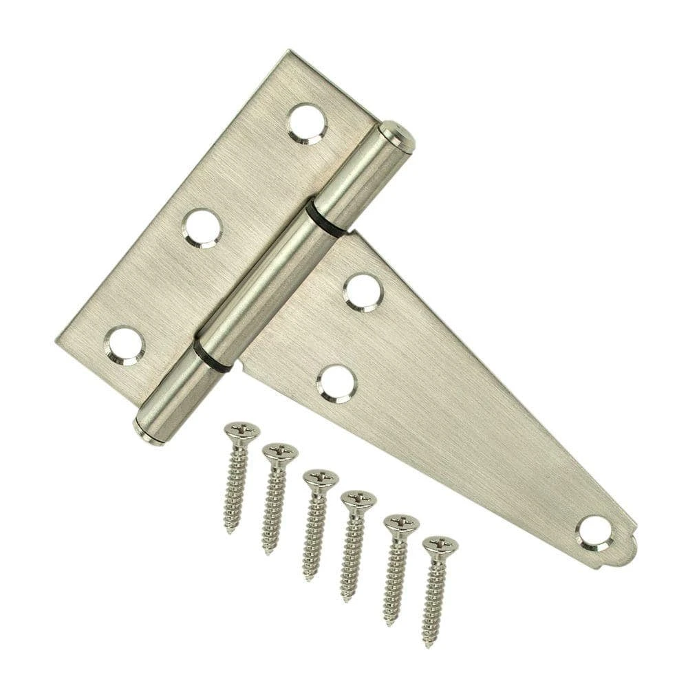 Discount ❤️ 4 in. Stainless Steel Heavy Duty Tee Hinge by Everbilt ⭐ 3 Discount ❤️ 4 in. Stainless Steel Heavy Duty Tee Hinge by Everbilt ⭐