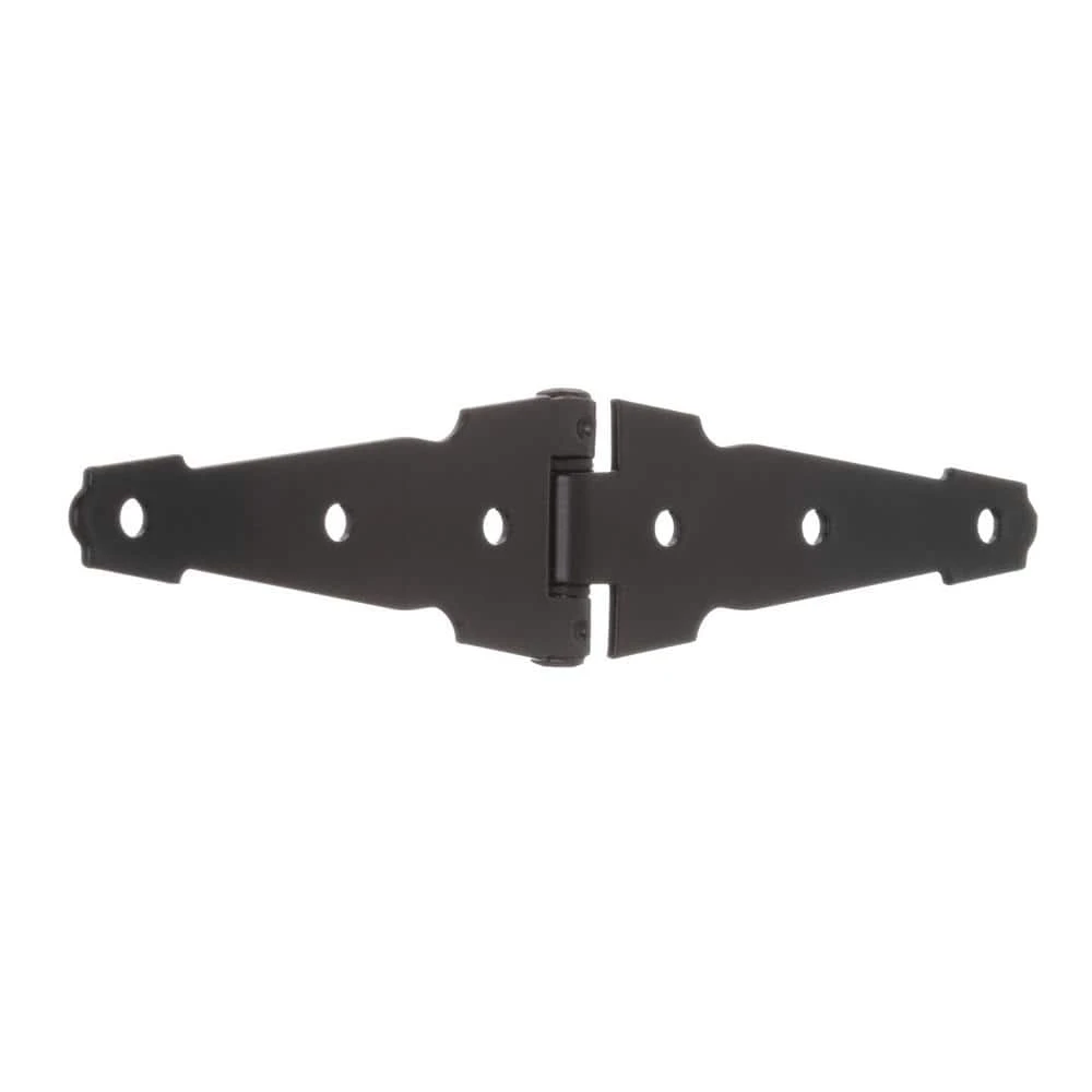 New ⌛ 4 in. Black Heavy Duty Decorative Strap Hinge by Everbilt 🛒 4 New ⌛ 4 in. Black Heavy Duty Decorative Strap Hinge by Everbilt 🛒 - Image 2