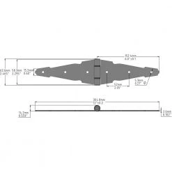 Cheap ❤️ 6 in. Black Heavy Duty Decorative Strap Hinge by Everbilt 🥰 -Cheap Fence Gates Plus Store everbilt fence gate hinges 15025 31 1000