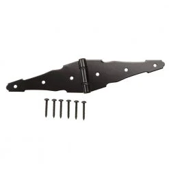 Cheap ❤️ 6 in. Black Heavy Duty Decorative Strap Hinge by Everbilt 🥰
