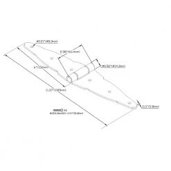 Cheap ❤️ 6 in. Black Heavy Duty Decorative Strap Hinge by Everbilt 🥰 -Cheap Fence Gates Plus Store everbilt fence gate hinges 15025 76 1000