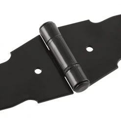 Cheap ❤️ 6 in. Black Heavy Duty Decorative Strap Hinge by Everbilt 🥰 -Cheap Fence Gates Plus Store everbilt fence gate hinges 15025 a0 1000