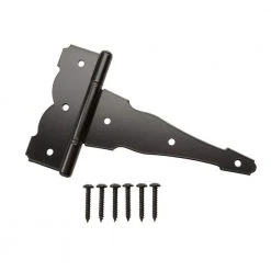 Wholesale 🔥 8 in. x 5.5 in. Black Heavy-Duty Decorative Tee Hinge by Everbilt ❤️