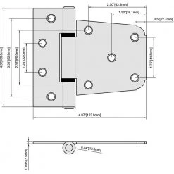 Buy π 3-1/2 in. Zinc-Plated Heavy Duty Tee Hinge by Everbilt π 11 Buy π 3-1/2 in. Zinc-Plated Heavy Duty Tee Hinge by Everbilt π -Cheap Fence Gates Plus Store everbilt fence gate hinges 15064 31 1000