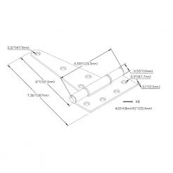 Promo 🌟 6 in. Galvanized Heavy-Duty Tee Hinge (2-Pack) by Everbilt ❤️ -Cheap Fence Gates Plus Store everbilt fence gate hinges 15279 76 1000