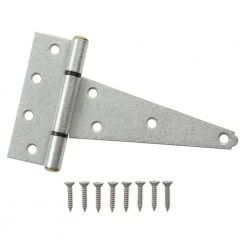 Promo 🌟 6 in. Galvanized Heavy-Duty Tee Hinge (2-Pack) by Everbilt ❤️ -Cheap Fence Gates Plus Store everbilt fence gate hinges 15279 c3 1000
