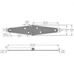 Deals ✔️ 3 in. Zinc-Plated Strap Hinge (2-Pack) by Everbilt 🧨 -Cheap Fence Gates Plus Store everbilt fence gate hinges 15289 31 1000