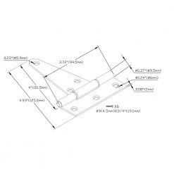 Discount 👏 4 in. x 3-3/20 in. Zinc-Plated Heavy-Duty Tee Hinge by Everbilt 👏 -Cheap Fence Gates Plus Store everbilt fence gate hinges 15407 76 1000