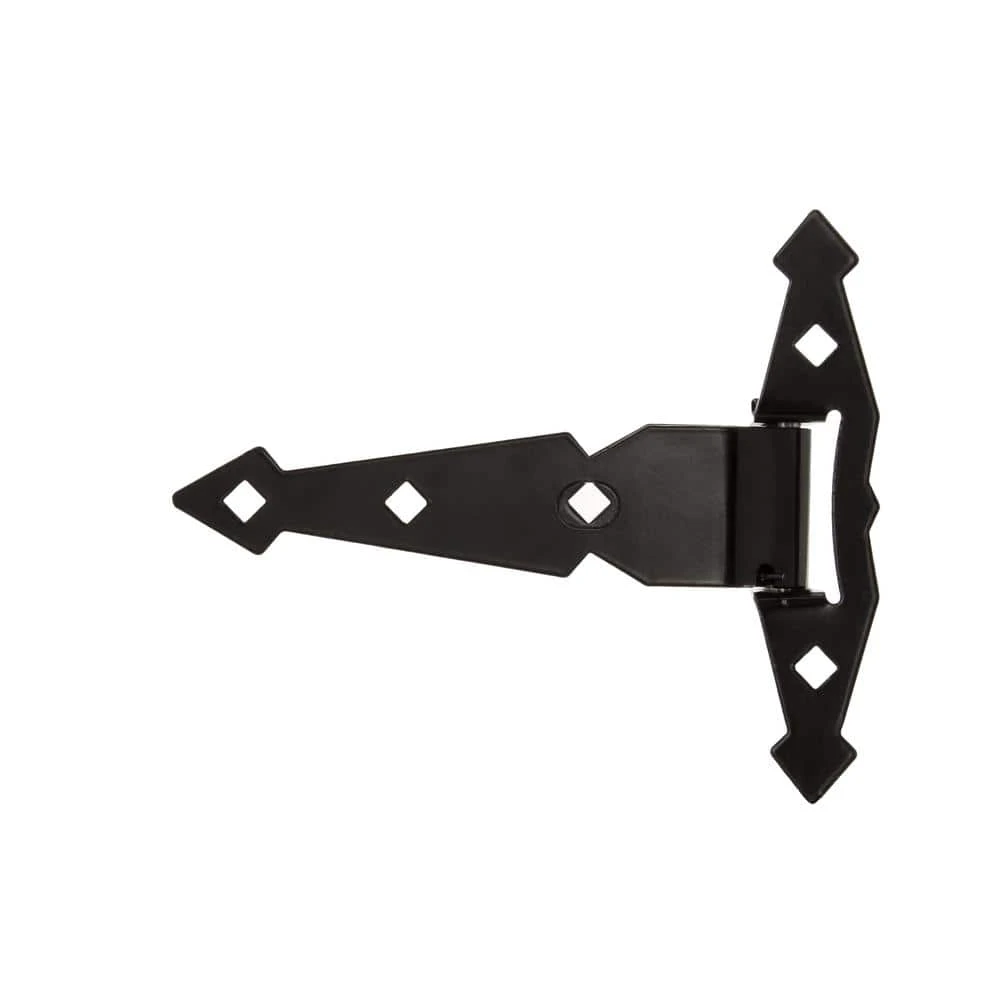 Hot Sale 👏 8 in. Black Decorative Spring Tee Hinge (2-Pack) by Everbilt 💯 5 Hot Sale 👏 8 in. Black Decorative Spring Tee Hinge (2-Pack) by Everbilt 💯 - Image 3