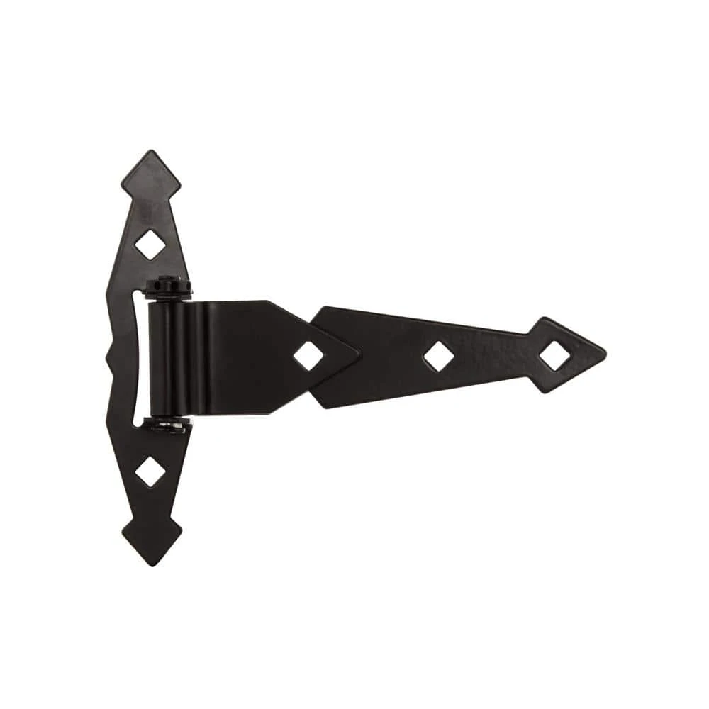 Hot Sale 👏 8 in. Black Decorative Spring Tee Hinge (2-Pack) by Everbilt 💯 4 Hot Sale 👏 8 in. Black Decorative Spring Tee Hinge (2-Pack) by Everbilt 💯 - Image 2