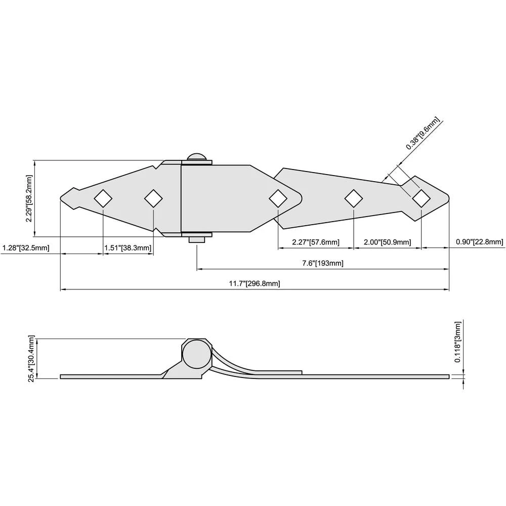 Buy ๐ 8 in. Black Heavy Duty Strap Hinge (2-Pack) by Everbilt โญ 7 Buy ๐ 8 in. Black Heavy Duty Strap Hinge (2-Pack) by Everbilt โญ - Image 5