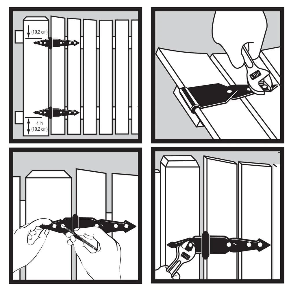 Buy ๐ 8 in. Black Heavy Duty Strap Hinge (2-Pack) by Everbilt โญ 5 Buy ๐ 8 in. Black Heavy Duty Strap Hinge (2-Pack) by Everbilt โญ - Image 3