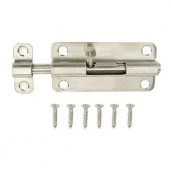 Discount ❤️ 4 in. Stainless Steel Barrel Bolt by Everbilt ✔️