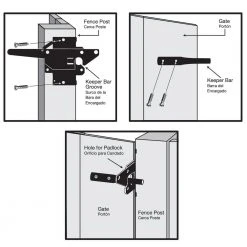Buy ✔️ Black Post Latch by Everbilt ⭐ 10 Buy ✔️ Black Post Latch by Everbilt ⭐ -Cheap Fence Gates Plus Store everbilt fence gate latches slide bolts 18109 1f 1000