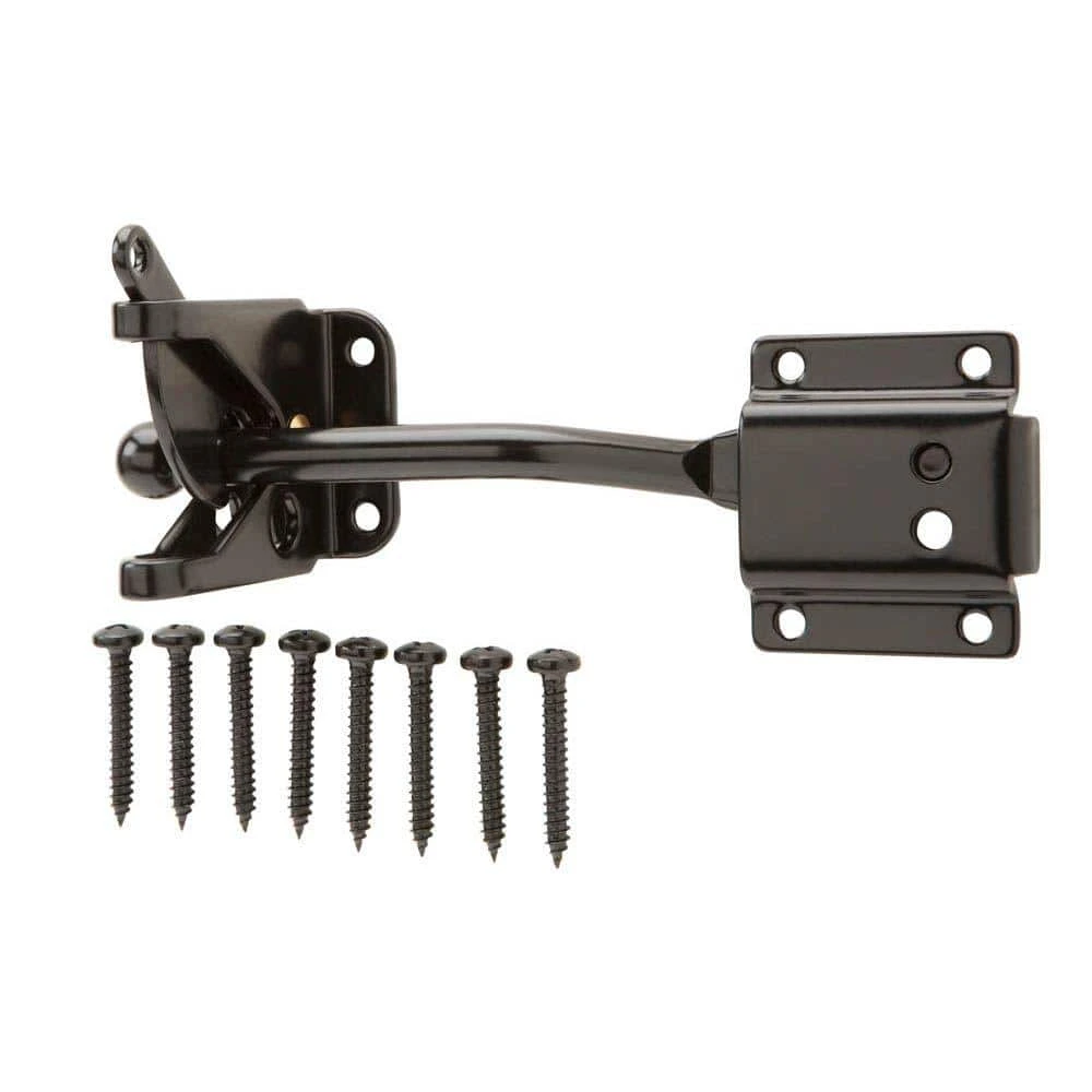 Brand new ❤️ Black Self-Adjusting Gate Latch by Everbilt 🎉 3 Brand new ❤️ Black Self-Adjusting Gate Latch by Everbilt 🎉