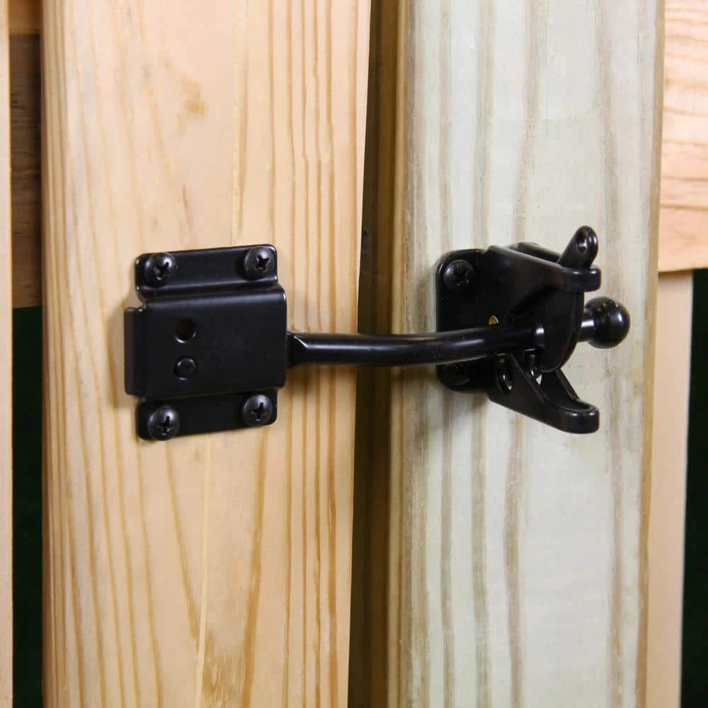 Brand new ❤️ Black Self-Adjusting Gate Latch by Everbilt 🎉 4 Brand new ❤️ Black Self-Adjusting Gate Latch by Everbilt 🎉 - Image 2
