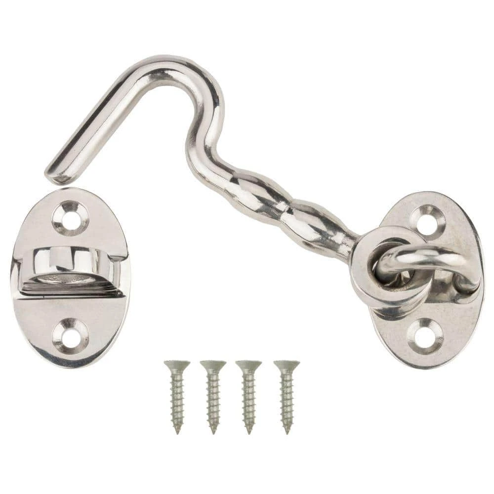 Outlet ⌛ 3 in. Stainless Steel Hook and Eye by Everbilt ❤️ 3 Outlet ⌛ 3 in. Stainless Steel Hook and Eye by Everbilt ❤️