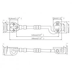 Brand new ✔️ 6 in. Black Decorative Hook and Eye by Everbilt 🔔 -Cheap Fence Gates Plus Store everbilt fence gate latches slide bolts 20494 76 1000