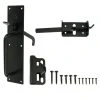 Best Sale 🤩 Black Heavy Duty Gate Thumb Latch by Everbilt ✔️ -Cheap Fence Gates Plus Store everbilt fence gate latches slide bolts 20524 64 1000