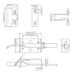 Best Sale 🤩 Black Heavy Duty Gate Thumb Latch by Everbilt ✔️ -Cheap Fence Gates Plus Store everbilt fence gate latches slide bolts 20524 76 1000