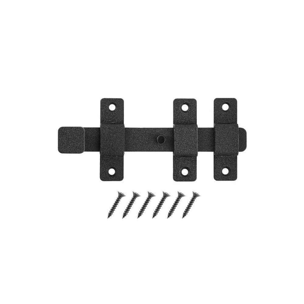 Best Sale ✔️ 8 in. Black Heavy-Duty Slide Bolt with Rust Defender by Everbilt ⭐ 3 Best Sale ✔️ 8 in. Black Heavy-Duty Slide Bolt with Rust Defender by Everbilt ⭐