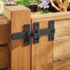 Deals 🌟 8 in. Black Drop Bar Latch with Rust Defender by Everbilt ✨ -Cheap Fence Gates Plus Store everbilt fence gate latches slide bolts 60230 40 1000