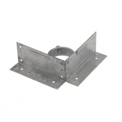 Promo 🌟 2-3/8 in. Galvanized Steel Corner Wood Adapter by Everbilt 😉 -Cheap Fence Gates Plus Store everbilt fence hardware 328595eb 4f 1000