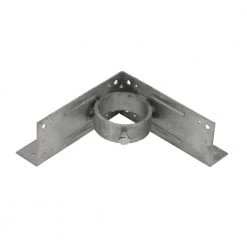 Promo ๐ 2-3/8 in. Galvanized Steel Corner Wood Adapter by Everbilt ๐