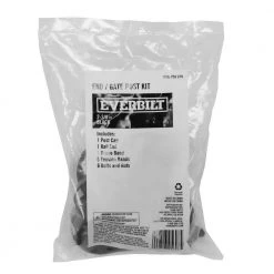 Promo ⌛ 2 3/8 in. x 5 ft.-6 ft. high Black gal metal Chain Link Fence End Post set by Everbilt ✨ -Cheap Fence Gates Plus Store everbilt fence hardware 328644bkeb 1f 1000