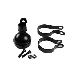 Promo ⌛ 2 3/8 in. x 5 ft.-6 ft. high Black gal metal Chain Link Fence End Post set by Everbilt ✨