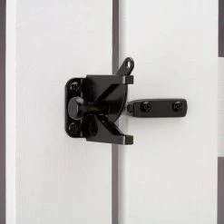 Best deal 😀 Black Stainless Steel Decorative Gate Hinge and Latch Set by Everbilt ✨ -Cheap Fence Gates Plus Store everbilt fence hardware 60199 1f 1000