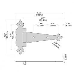 Best Pirce ⌛ Black Stainless Steel Decorative Gate Tee Hinge and Latch Set by Everbilt ⭐ -Cheap Fence Gates Plus Store everbilt fence hardware 60209 4f 1000