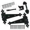Best Pirce ⌛ Black Stainless Steel Decorative Gate Tee Hinge and Latch Set by Everbilt ⭐ -Cheap Fence Gates Plus Store everbilt fence hardware 60209 64 1000