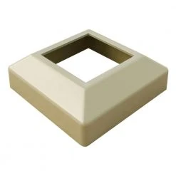 Cheapest 🥰 3 in. x 3 in. Clay Aluminum Low Profile Base Cover by EZ Handrail 🎁