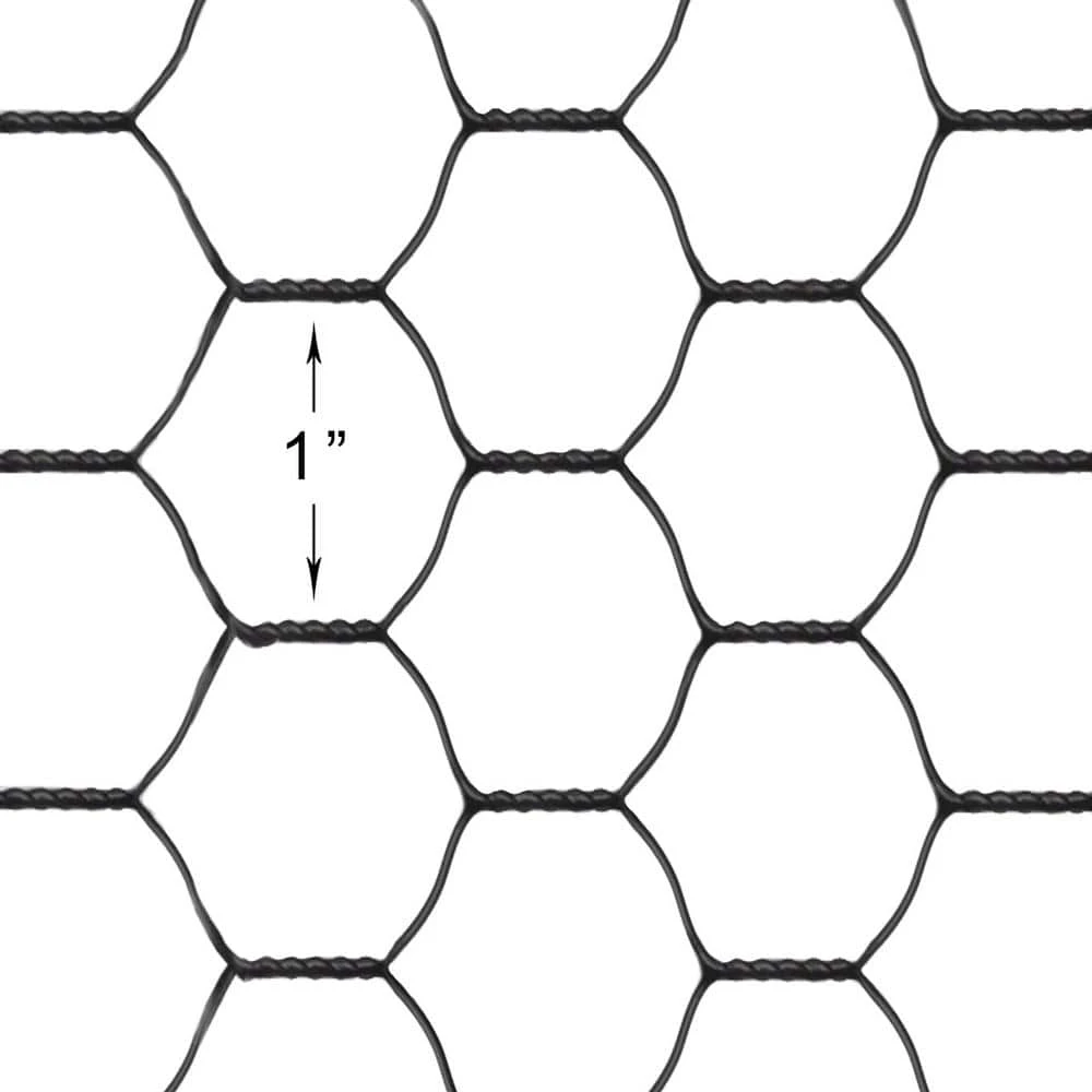 Discount 🌟 4 ft. x 150 ft. 20-Gauge Black PVC Coated Poultry Netting with 1 in. Mesh by FAR NORTH INTERNATIONAL 💯 4 Discount 🌟 4 ft. x 150 ft. 20-Gauge Black PVC Coated Poultry Netting with 1 in. Mesh by FAR NORTH INTERNATIONAL 💯 - Image 2