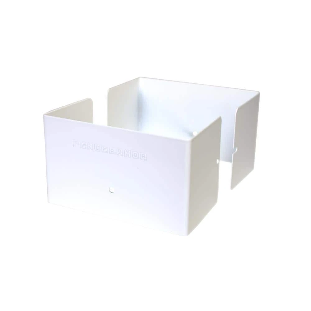 Top 10 ⭐ 4 in. L x 4 in. W x 1/4 ft. H White Fence Post Guard for Wood or Vinyl by Fence Armor ⭐ 3 Top 10 ⭐ 4 in. L x 4 in. W x 1/4 ft. H White Fence Post Guard for Wood or Vinyl by Fence Armor ⭐