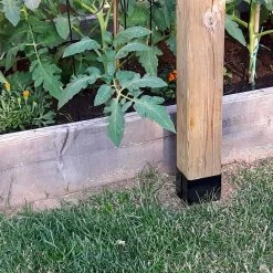 Coupon 🤩 Black Fence Post Guard 3.5 in. L x 3.5 in. W x 3 in. H for Wood by Fence Armor 🛒 -Cheap Fence Gates Plus Store fence armor fence hardware fa4x4wbmb 1f 1000