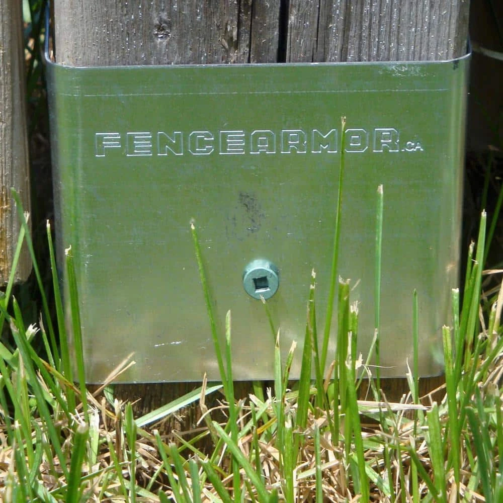 Cheap ๐คฉ Galvanized Steel Fence Post Guard 3.5 in. L x 3.5 in. W x 3 in. H for Wood by Fence Armor โ 4 Cheap ๐คฉ Galvanized Steel Fence Post Guard 3.5 in. L x 3.5 in. W x 3 in. H for Wood by Fence Armor โ - Image 2