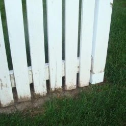 Cheapest ❤️ White Fence Post Guard 3.5 in. L x 3.5 in. W x 3 in. H for Wood by Fence Armor 🤩 -Cheap Fence Gates Plus Store fence armor fence hardware fa4x4wwmb 1f 1000