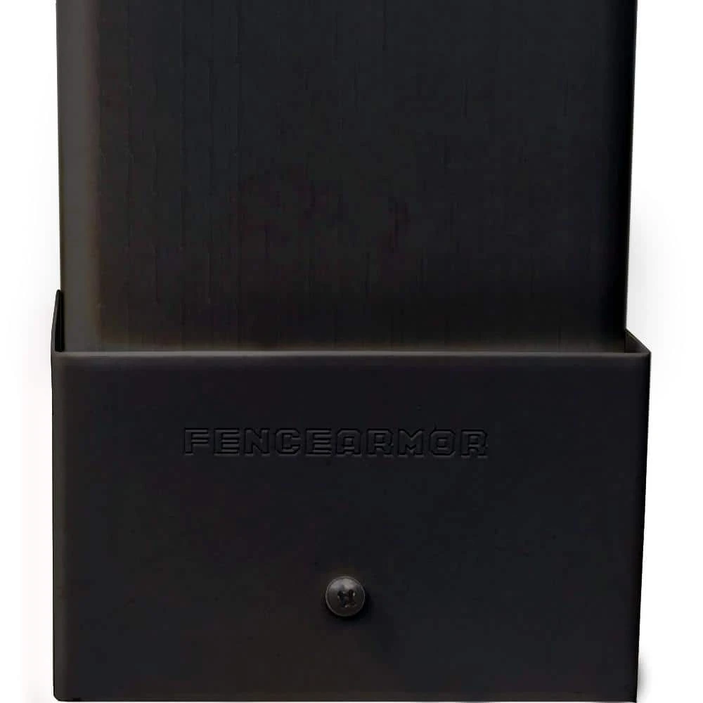 Hot Sale 🔔 6 in. L x 6 in. W x 1/4 ft. H Black Fence Post Guard for Wood or Vinyl by Fence Armor 🌟 4 Hot Sale 🔔 6 in. L x 6 in. W x 1/4 ft. H Black Fence Post Guard for Wood or Vinyl by Fence Armor 🌟 - Image 2