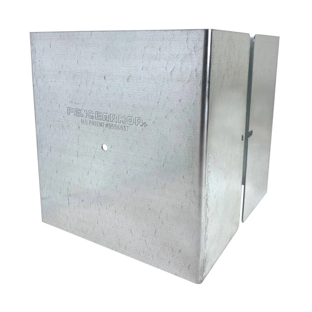 Best Sale โค๏ธ 5.5 in. x 5.5 in. x 1/2 ft. H Galvanized Steel Pro Series Mailbox and Fence Post Guard by Fence Armor ๐ 3 Best Sale โค๏ธ 5.5 in. x 5.5 in. x 1/2 ft. H Galvanized Steel Pro Series Mailbox and Fence Post Guard by Fence Armor ๐