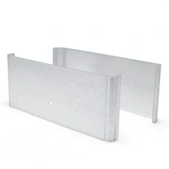 Brand new ✔️ Galvanized Steel Demi Fence Post Guard 7.5 in. W x 3 in. H x .5 in D for Wood by Fence Armor ⭐