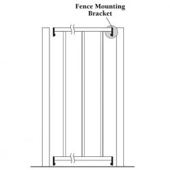 Promo ๐ White Fence Mounting Bracket for 1 in. Square Rails by US Door & Fence ๐ 9 Promo ๐ White Fence Mounting Bracket for 1 in. Square Rails by US Door & Fence ๐ -Cheap Fence Gates Plus Store fence gate accessories mbfwus 1f 1000