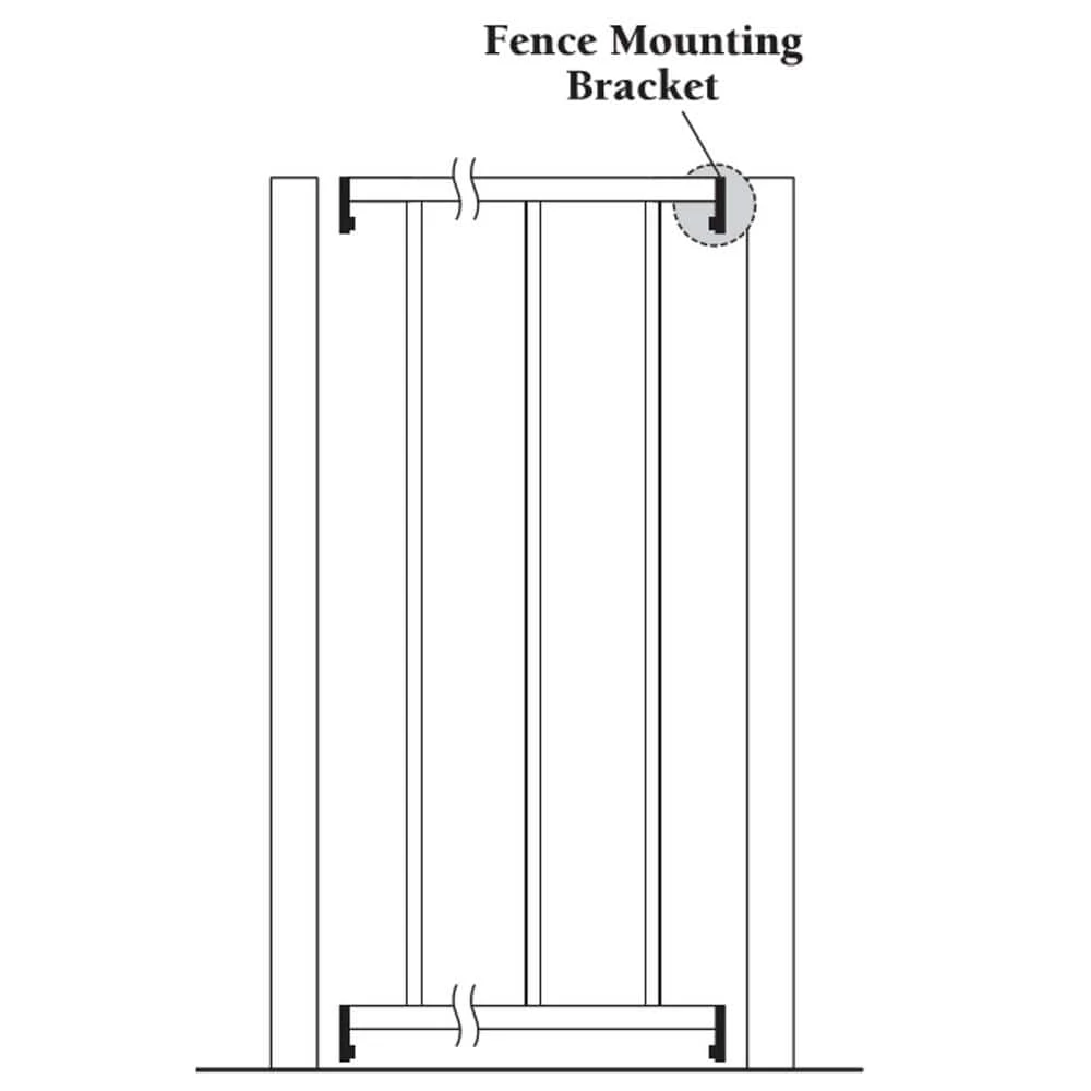 Promo ๐ White Fence Mounting Bracket for 1 in. Square Rails by US Door & Fence ๐ 6 Promo ๐ White Fence Mounting Bracket for 1 in. Square Rails by US Door & Fence ๐ - Image 4
