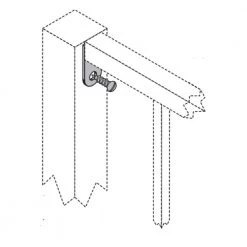 Promo ๐ White Fence Mounting Bracket for 1 in. Square Rails by US Door & Fence ๐ 8 Promo ๐ White Fence Mounting Bracket for 1 in. Square Rails by US Door & Fence ๐ -Cheap Fence Gates Plus Store fence gate accessories mbfwus 4f 1000