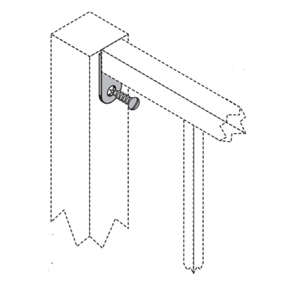 Promo ๐ White Fence Mounting Bracket for 1 in. Square Rails by US Door & Fence ๐ 5 Promo ๐ White Fence Mounting Bracket for 1 in. Square Rails by US Door & Fence ๐ - Image 3