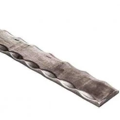 Cheapest ❤️ 118 in. x 1-3/16 in. Flat Solid 😍 Hammered Edged Design Raw Forged Iron Handrail by arteferro 🔥