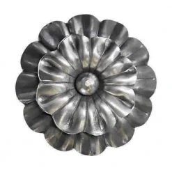 Promo ✔️ 3-3/4 in. Round Heavy Gauge Floral Design Raw Forged Rosette by arteferro ⭐
